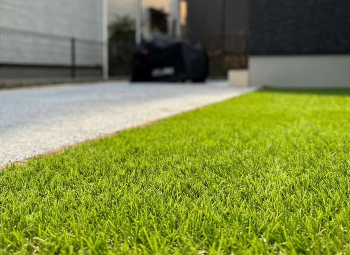 ドライテック駐車場とDIY用の庭下地