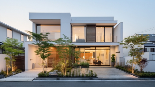 アプローチ夜景